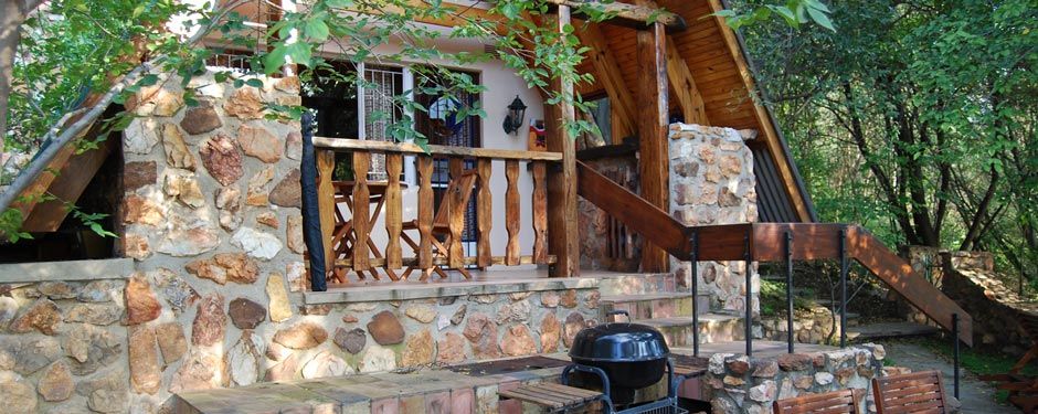 Fish Eagle A-frame cottage exterior