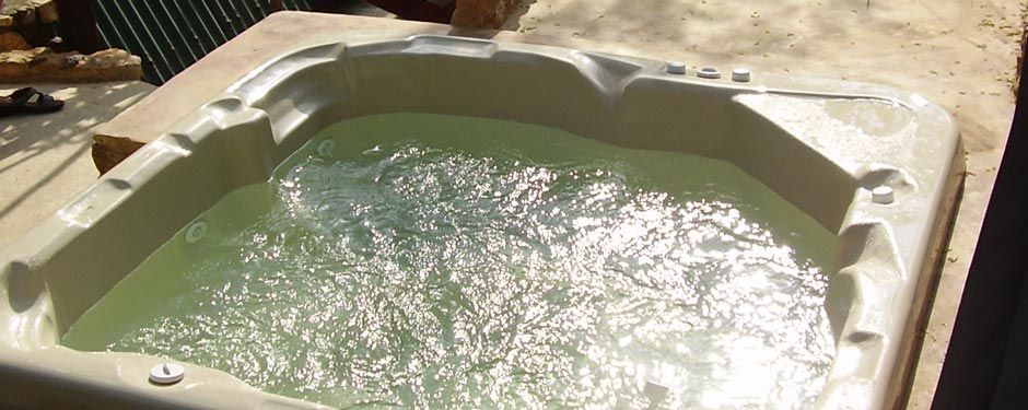Private jacuzzi at Fish Eagle