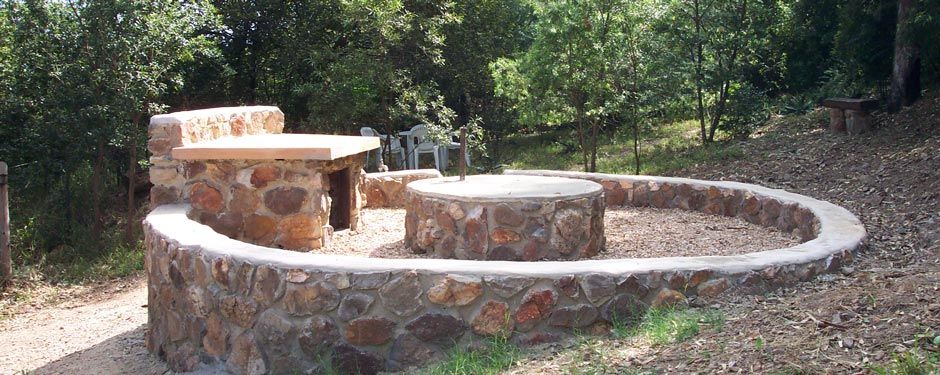 Braai area next to the river