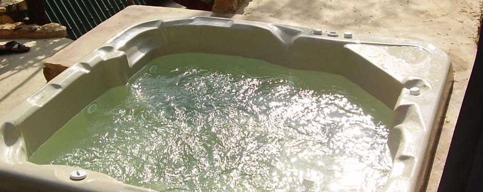 Private jacuzzi at Fish Eagle